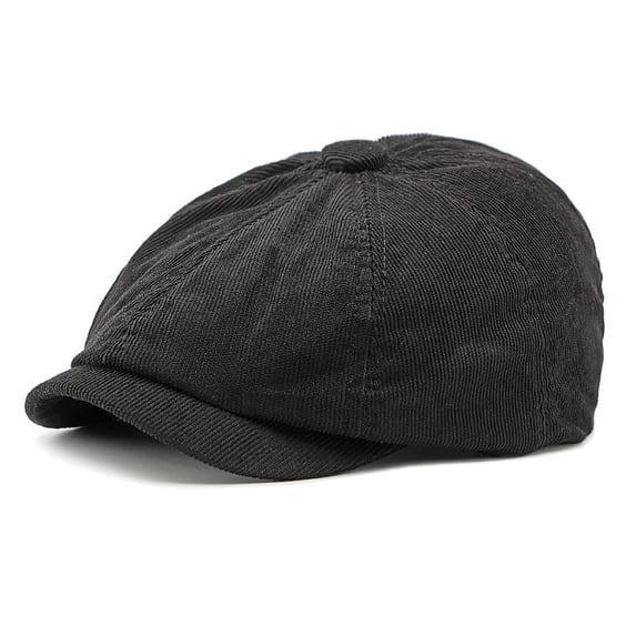 Beret Hat for Men Classic Style Spring Fall Unisex Accessory Product Category, Black, One Size