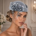 thumbnail image 1 of Beret Hat for Rhinestone Tassel Soft Casual Cap Daily Leisure Floral Design Top Wear Universal, 1 of 3