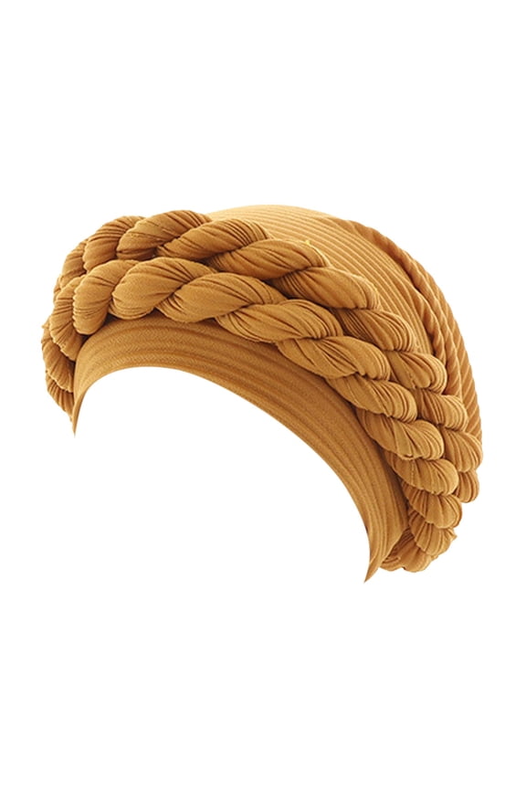 Beret Hats For Women Christmas Fashion Women Beading Braid Muslim Ruffle Cancer Wrap Cap Sleep Caps Satin Lined Hair Bonnets Winter Hats For Women