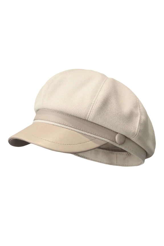 Beret Hats for Women VLOOCKLW Wool Retro Vintage Solid Color Denim Hat Flat Cap Visor Painter Beret Hat White