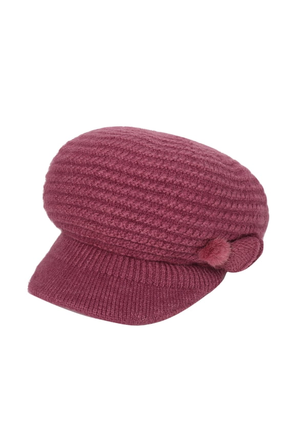 Beret Hats for Women Winter Warm Knitted Plain Dyed Colorful Hat Letter Charm Custom Knit Hat for Hats