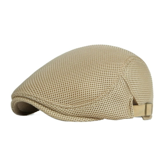 Beret Men's Summer British Retro Solid Color Hollow Mesh Peaked Cap Female Casual Sun-Proof Sunshade Advance Hats