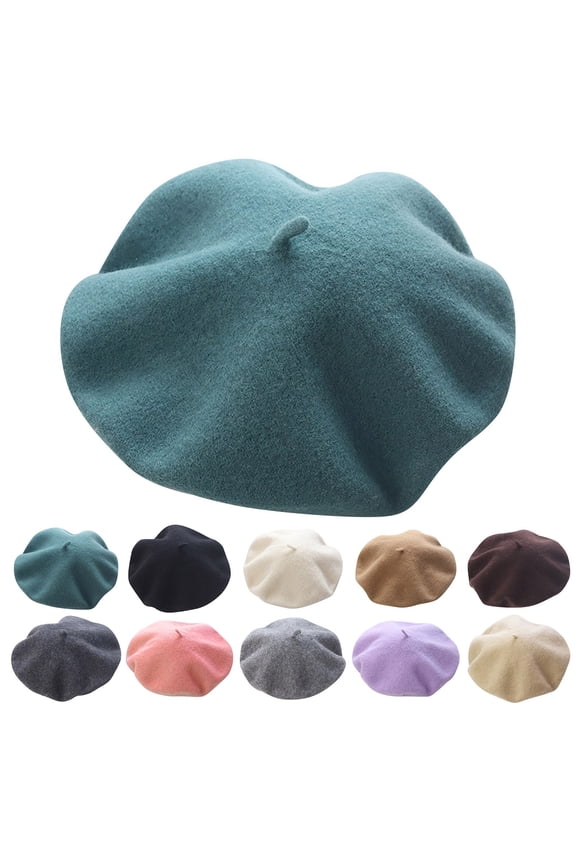 Beret for Women Helii 2026 New Casual Pure Color Knitted French Beret Warm Soft Classic Fedoras Painter Hat All Season Beanie Multiple Colors