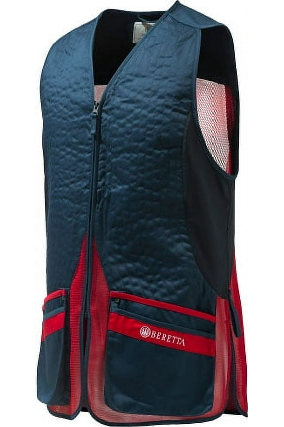 Silver Pigeon Evo Shooting Vest - Men's, Blue Total Eclipse White, Extra Large