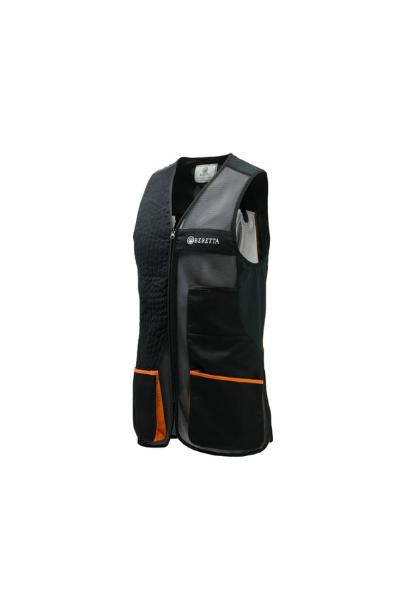 Uniform Pro 20.20 Vest, Jet Black & Orange, Extra Large