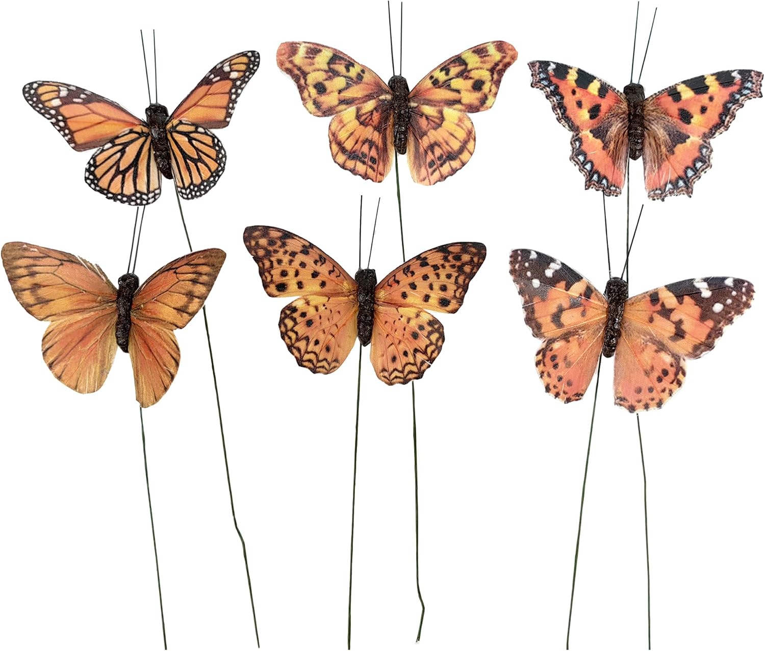Berfutall-Artificial Feather 3D Butterfly Party Decorations Set of 12 Color Ornaments for Christmas Tree(C)…
