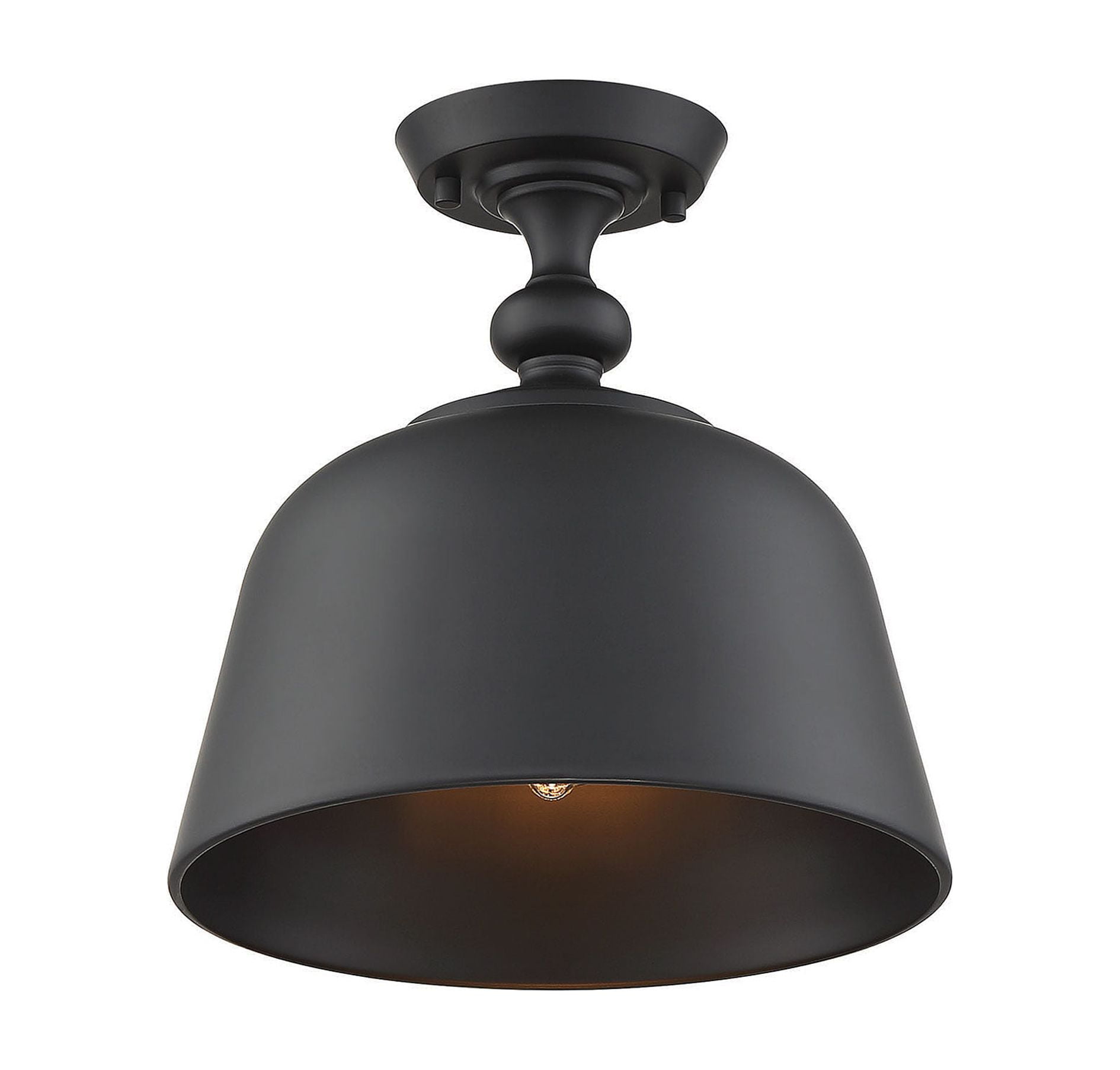 Berg 1-Light Ceiling Light in Matte Black