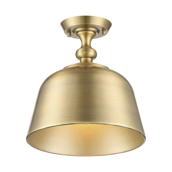 Berg 1-Light Ceiling Light in Warm Brass