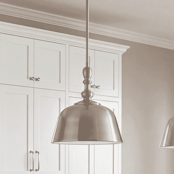 Berg 1-Light Pendant in Satin Nickel