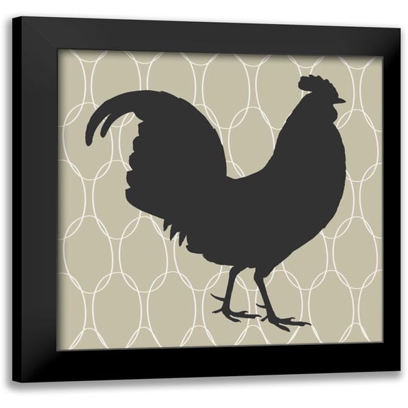 Berg, Sabine 12x12 Black Modern Framed Museum Art Print Titled - Cock-a-doodle-doo