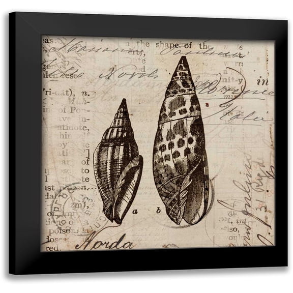 Berg, Sabine 12x12 Black Modern Framed Museum Art Print Titled - Ocean Collection III