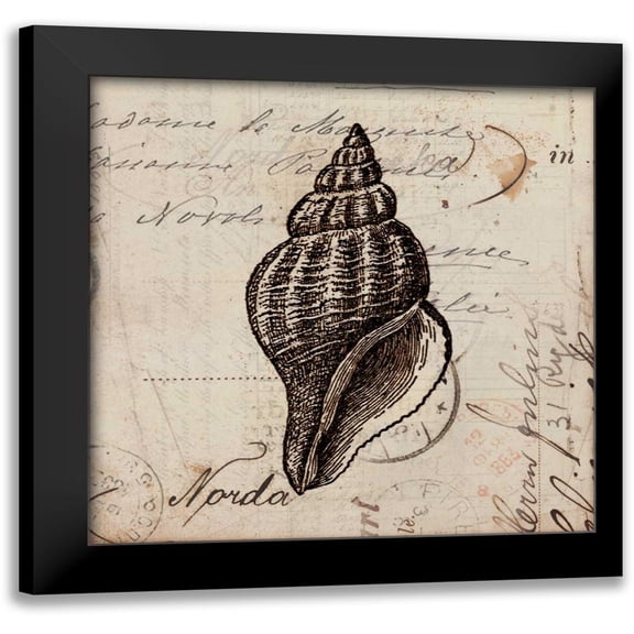 Berg, Sabine 12x12 Black Modern Framed Museum Art Print Titled - Ocean Collection I