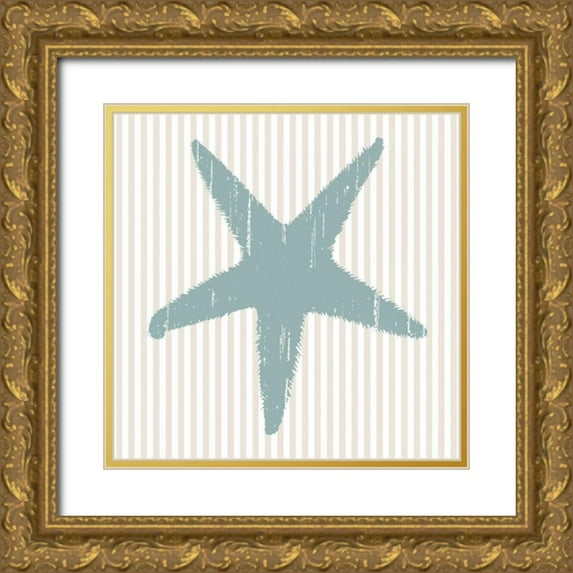 Berg, Sabine 20x20 Gold Ornate Wood Framed with Double Matting Museum Art Print Titled - From the Sea IV