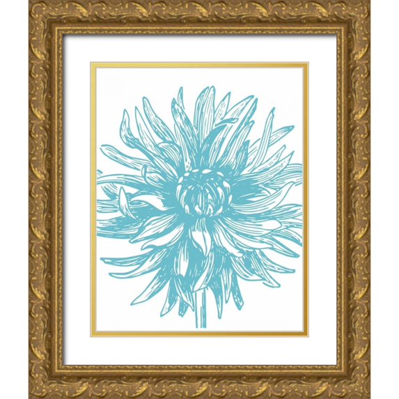 Berg, Sabine 20x24 Gold Ornate Wood Framed with Double Matting Museum Art Print Titled - Florette II