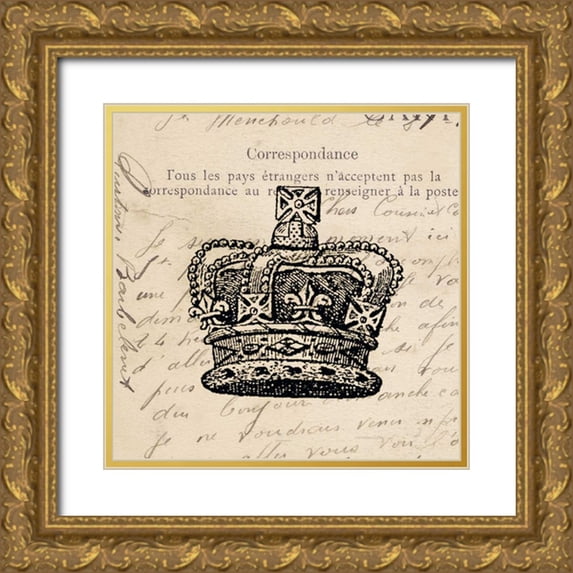 Berg, Sabine 26x26 Gold Ornate Wood Framed with Double Matting Museum Art Print Titled - Royalty I