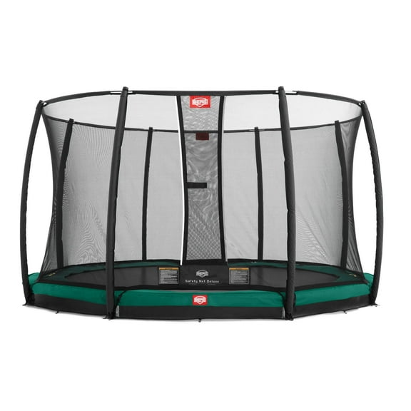 BERG Champion 11' Round Lo-Ground Trampoline with Safety Enclosure