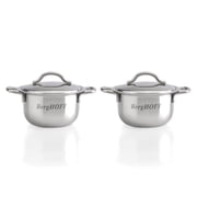 BergHOFF 18/10 Stainless Steel 2.5 Mini Pots, Set of 2