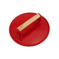 thumbnail image 1 of BergHOFF 2211471 Cast Iron Steak Press - Red, 1 of 3