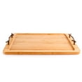thumbnail image 1 of BergHOFF Bamboo Serving Tray with Wrought Iron Handles, 15.5", 1 of 3