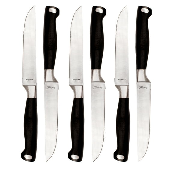 BergHOFF Bistro 6" Stainless Steel Steak Knife, Set of 6
