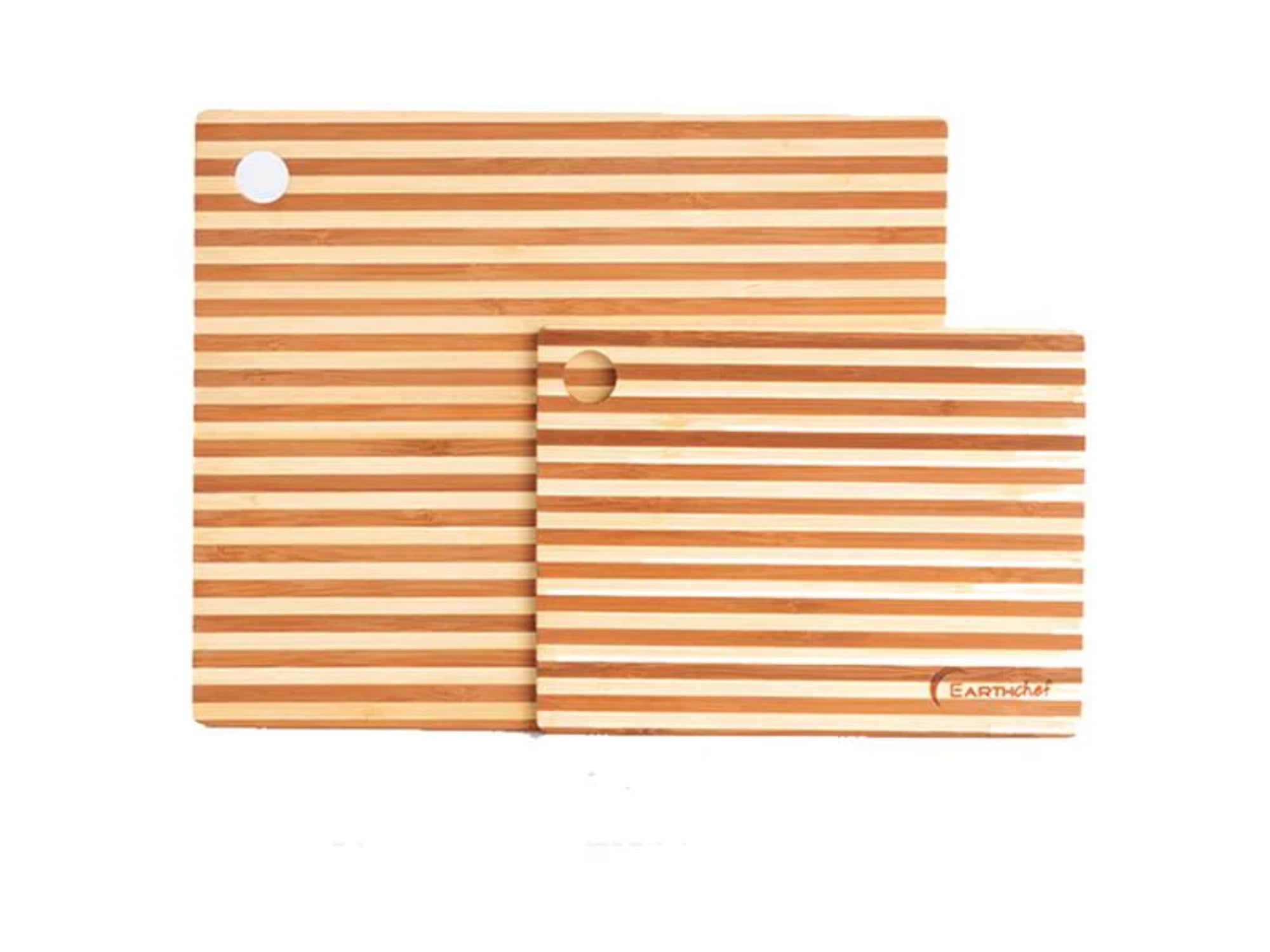 Eco-Friendly Bamboo Rectangular 2-Piece Chopping Board Set
