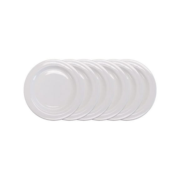BergHOFF Elan 8.5" Porcelain Wide Rim Salad Plate, Set of 6