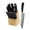 thumbnail image 1 of BergHOFF Essentials 18pc Stainless Steel Cutlery Set, Wooden Block, 1 of 9