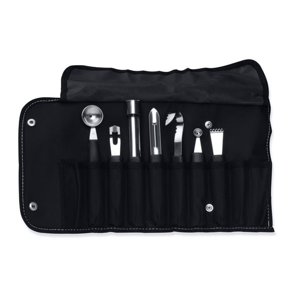 BergHOFF Essentials 8pc Stainless Steel Garnishing Tool Set with Case