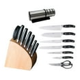 thumbnail image 1 of BergHOFF Forged 9pc Stainless Steel Knife Block Set with Sharpener, 1 of 9