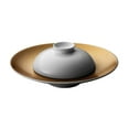 thumbnail image 1 of BergHOFF GEM 2pc Deep Presentation Plate And Bowl, White and Gold, 1 of 2