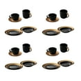 thumbnail image 1 of BergHOFF GEM Dinnerware Set 24Pc Place Setting, Black & Gold, 1 of 1