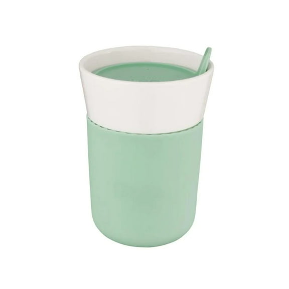 BergHOFF Leo 11.16oz Porcelain Travel Mug, Green