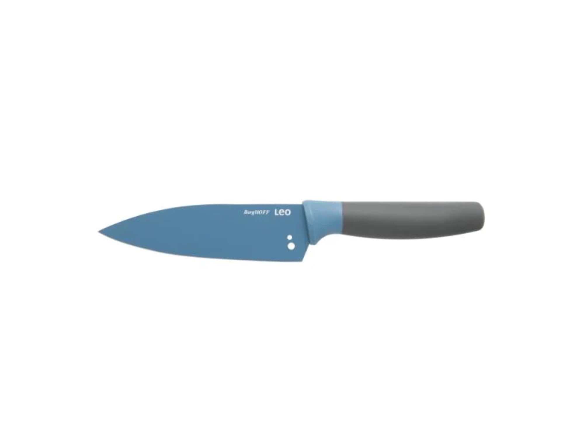 BergHOFF Leo 5.5" Stainless Steel Chef Knife with Herb Stripper, Blue