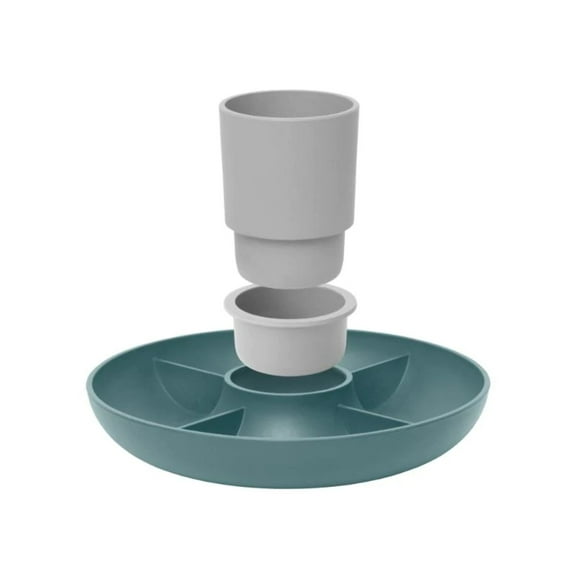 BergHOFF Leo 9.75" Bamboo Apero Set, Blue & White