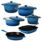 BergHOFF Neo 10pc Cast Iron Cookware Set, Blue