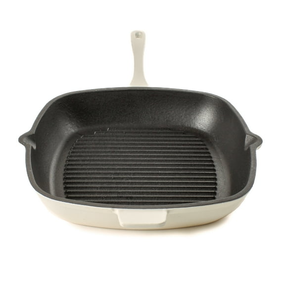 BergHOFF Neo Cast Iron Square Grill Pan 11", Meringue