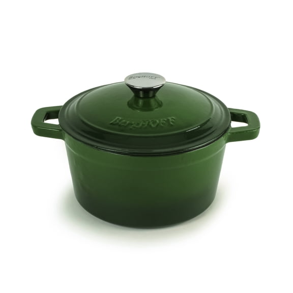 BergHOFF Neo Cast Iron 3qt. Round Dutch Oven 8" with Lid, Green