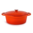thumbnail image 1 of BergHOFF Neo Cast Iron 5qt. Oval Dutch Oven 11.5" with Lid, Orange, 1 of 6