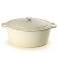 thumbnail image 1 of BergHOFF Neo Cast Iron 5qt. Oval Dutch Oven 11.5" with Lid, Meringue, 1 of 8
