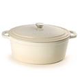 thumbnail image 1 of BergHOFF Neo Cast Iron 8qt. Oval Dutch Oven 13" with Lid, Meringue, 1 of 7
