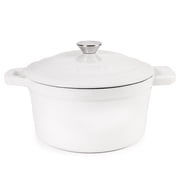 BergHOFF Neo Cast Iron 7qt. Round Dutch Oven 11" with Lid, White