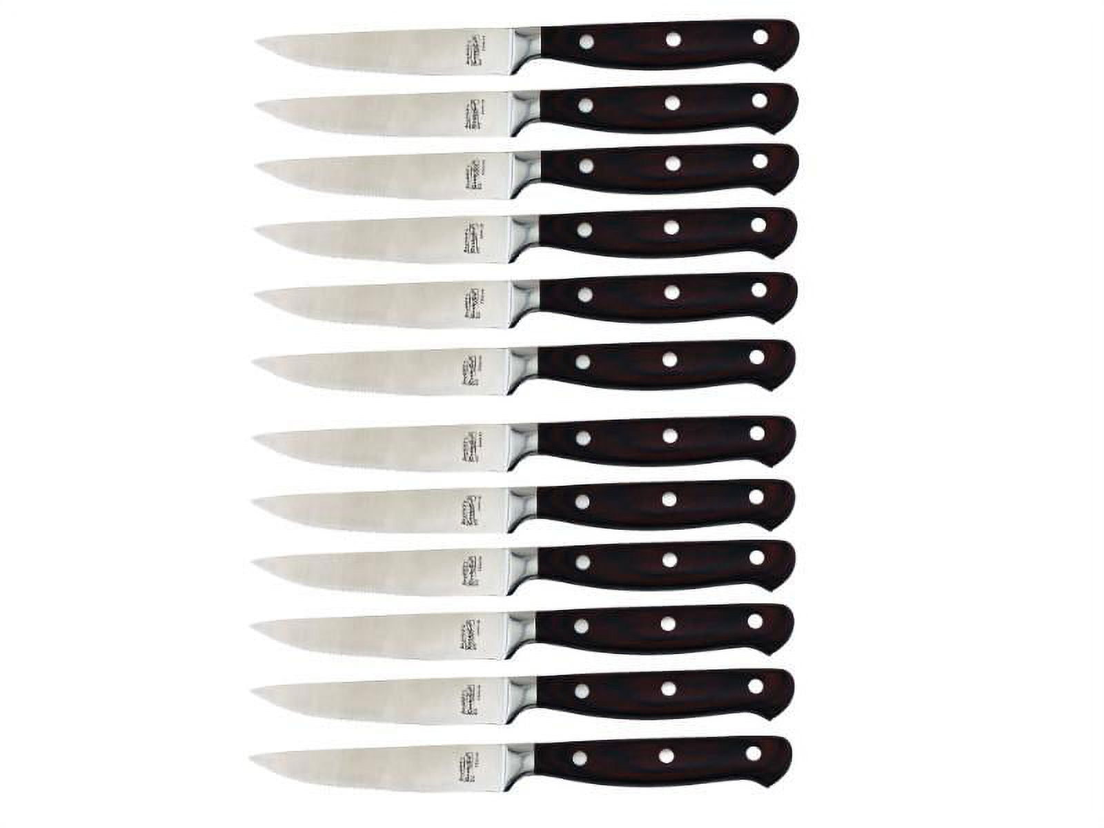 Berghoff Pakka Stainless Steel 12pc Steak Knife Set 4.75, Pakka