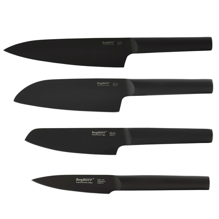 BergHOFF Ron 4Pc Knife Set Black