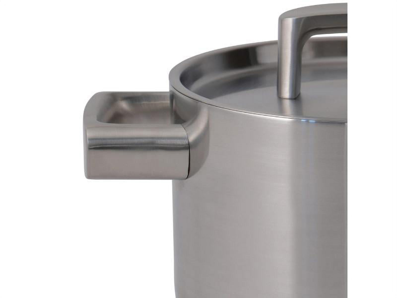 Ron 12" Stainless Steel 5-Ply Covered Dutch Oven