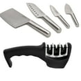 thumbnail image 1 of BergHOFF Straight 5Pc Stainless Steel Specialty Knife Set with 3-Slot Sharpener, 1 of 9