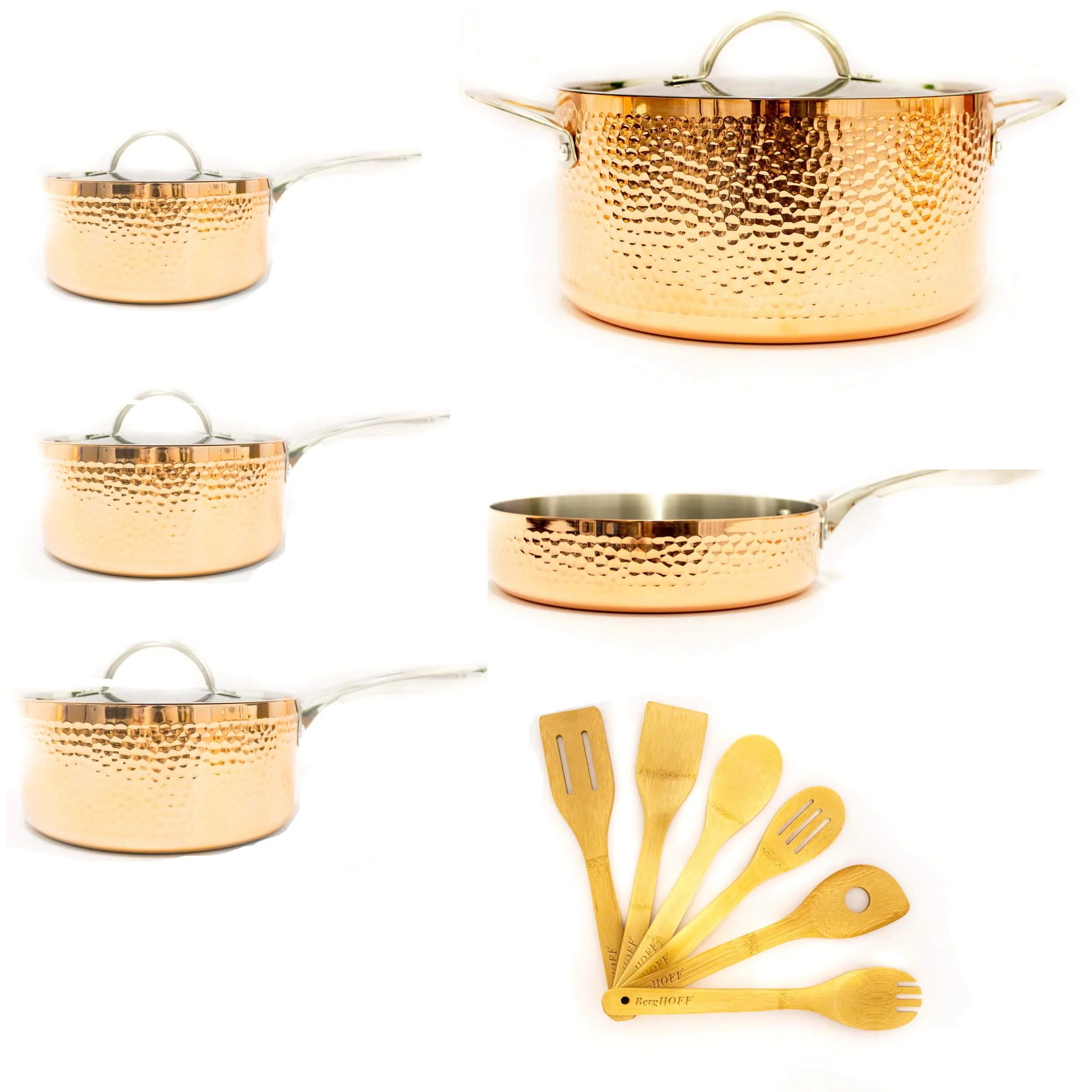 BergHOFF 10-Piece Copper Vintage Collection Polished Cookware Set 2212299 -  The Home Depot
