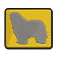 thumbnail image 1 of Bergamasco Sheepdog Dog Solid Applique Multi-Color Embroidered Hook & Loop Patch - 2.5 Inch Small, 1 of 5