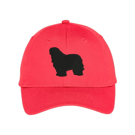 Bergamasco Sheepdog Dog Solid Low Profile Cotton Adjustable Baseball Cap Dad Hat for Men Women Embroidered Design - Pink
