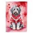 thumbnail image 1 of Bergamasco Sheepdog My Valentine House Flag 28 in x 40 in, 1 of 7