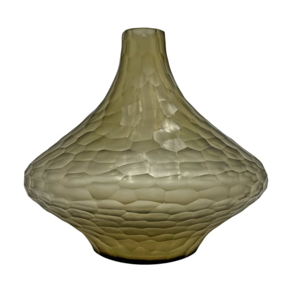 Bergamo Art 10" Decorative Handmade Glass Patterned Lamp Flower Vase